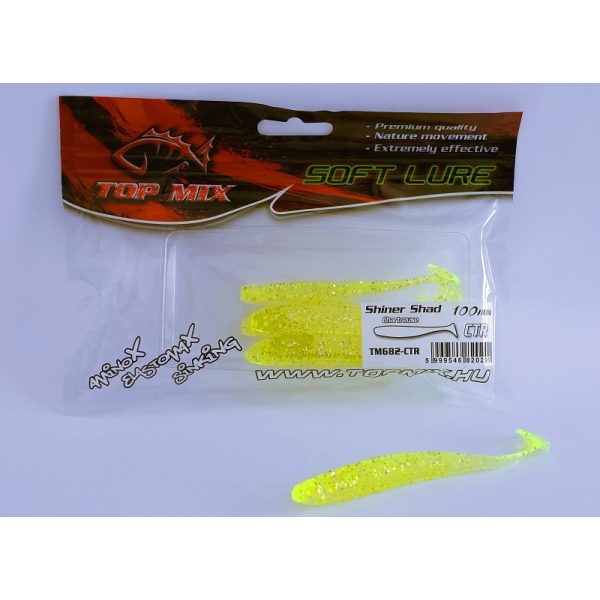 Top Mix Shiner Shad Chartreuse 10,0cm Plastic Bait 6pcs