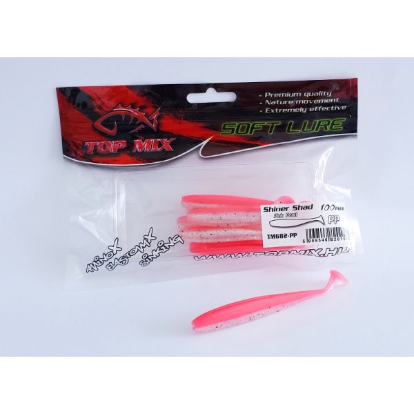 Top Mix Shiner Shad Pink Pearl 10,0cm Plastic Bait 6pcs