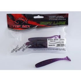 Top Mix Shiner Shad Purple Red 10.0cm Plastic Bait 6pcs