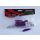 Top Mix Shiner Worm Purple Red 6,0cm Plastic Caterpillar Bait 10pcs