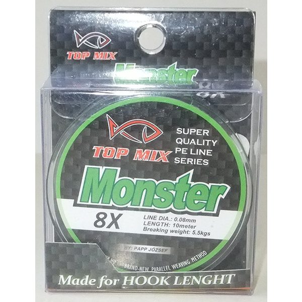Top Mix X8 Monster 0.08mm 10m Braided Leader Line