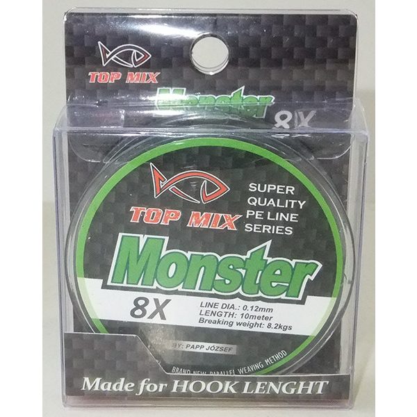 Top Mix X8 Monster 0.12mm 10m Braided Leader Line