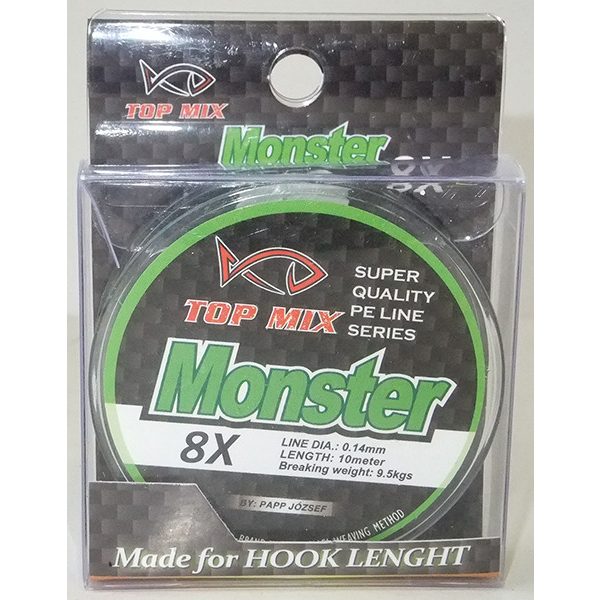 Top Mix X8 Monster 0.14mm 10m Braided Leader Line