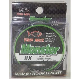 Top Mix X8 Monster 0.16mm 10m Braided Leader Line