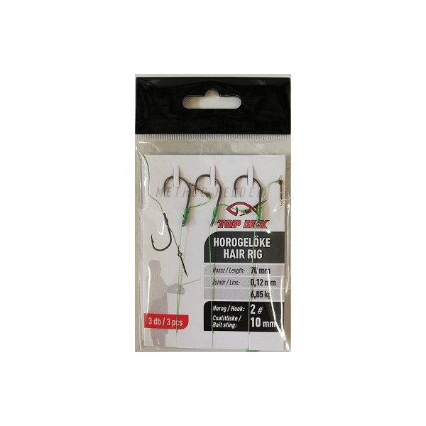 Top Mix Method Feeder 2 Braided Pre-Braided Bearded Hook with Bearded Ears and Baited Tackle 3db