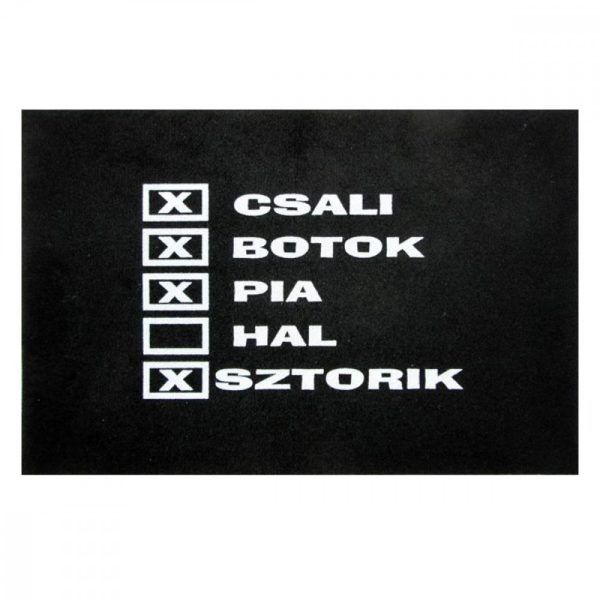 Funny Door Mat Black