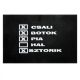 Funny Door Mat Black