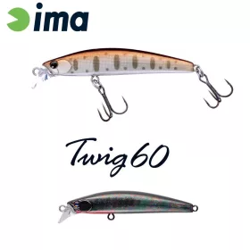 Ima Twing 60S 6cm 6.5gr 008 Titanium Black Red Berry Wobbler
