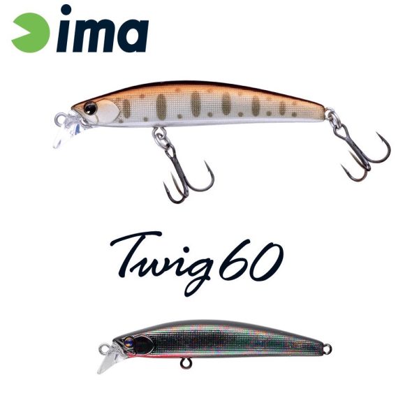 Ima Twing 60S 6cm 6.5gr 008 Titanium Black Red Berry Wobbler