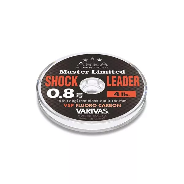 Varivas ShockLeader Fluorocarbon Trout Area VSP 30m 0,148mm 4lb Fluorocarbon Leader Line