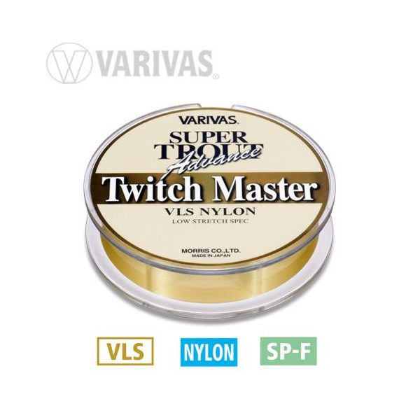 Varivas Super Trout Twitch Master 100m 0.148mm 4lb Gold Monofilament Main Line