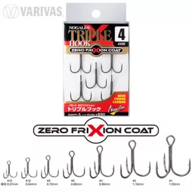   Varivas Nogles Zero Friction #2 Eyed Barbed Treble Hook 5 pcs