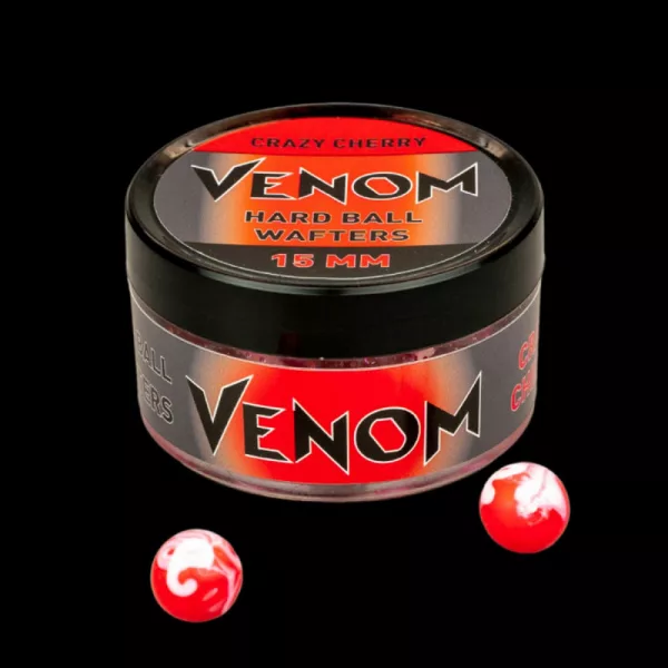 Feedermánia Venom Hard Ball Wafters 15mm Crazy Cherry Feeding Boilie