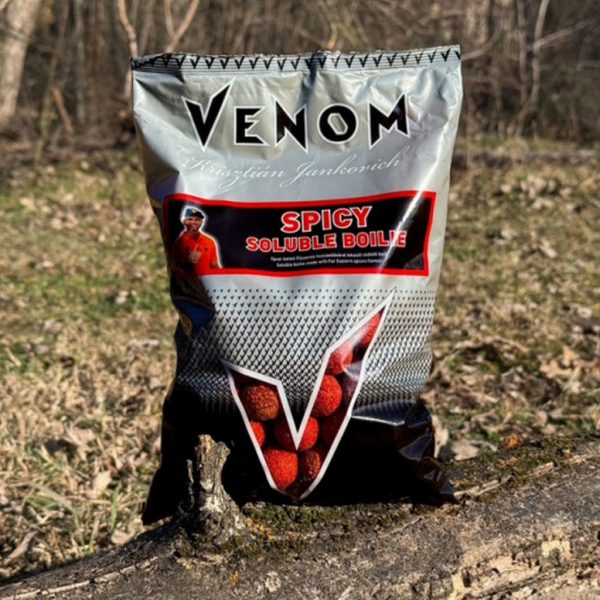 Venom Soluble Boilie 20mm Spicy Oldódó Bojli 900gr
