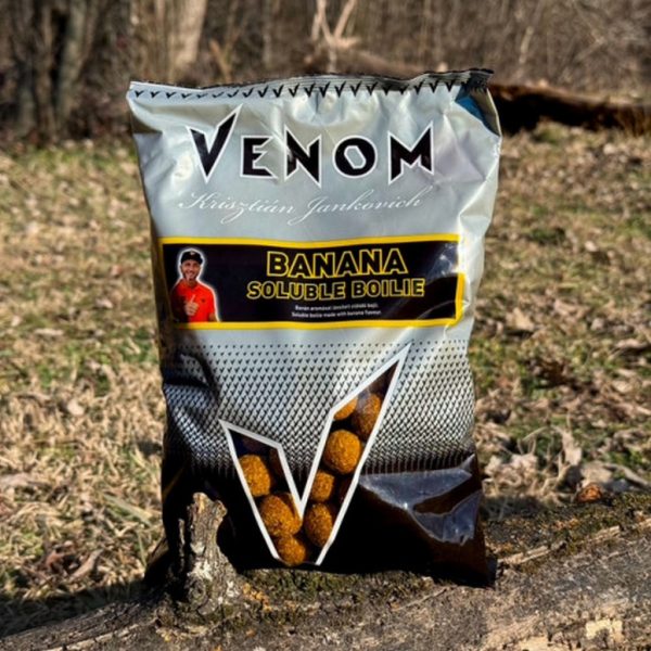 Venom Soluble Boilie 20mm Banana Oldódó Bojli 900gr