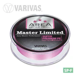   Varivas Trout Area Master Limited PE 75m #0,2 6,5lb Tournament Pink Braided Mainline