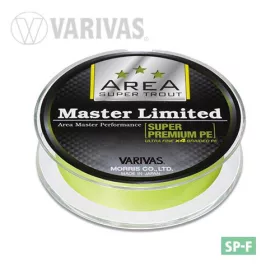  Varivas Trout Area Master Limited PE 75m #0,15 4,5lb Yellow Fluo Braided Mainline