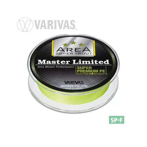 Varivas Trout Area Master Limited PE 75m #0.2 6.5lb Yellow Fluo Braided Main Line