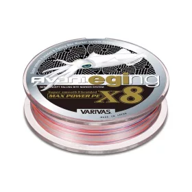   Varivas Avani Eging Max Power PE X8 150m #0,8 16,7lb White Orange Marking Braided Mainline