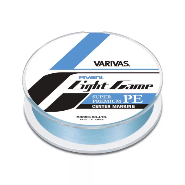 Varivas Avani Light Game Premium PE X4 150m #0.2 0.070mm 5lb Natural Blue Braided Mainline