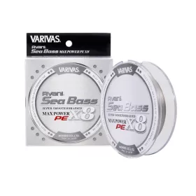   Varivas Sea Bass Max Power PE X8 150m #1,5 28,6lb Stealth Grey Braided Main Line
