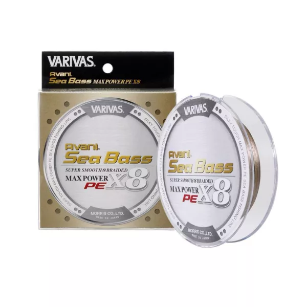 Varivas Sea Bass Max Power PE X8 150m #1,5 28,6lb Status Gold Braided Main Line