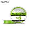 Varivas Max Power PE X8 150m #0.8 16.7lb 0.148mm Lime Green Fluo Braided Main Line
