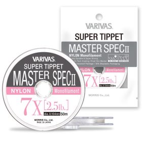   Varivas Super Tippet Master Spec ll Nylon 7,5X 50m 0,098mm 2,0lb Fly Fishing Leader Line