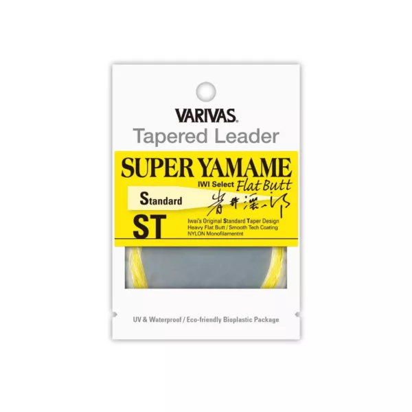 Varivas Tapered Leader Super Yamame Flat Butt ST 4.57m 0.165mm 4X Flash Yellow Fly Tippet Line