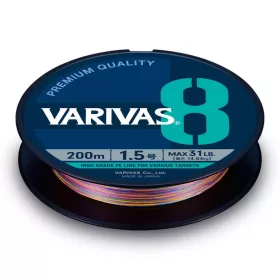   Varivas PE 8 Marking Edition 150m #1.0 0.165mm 20lb Vivid 5 Color Braided Main Line