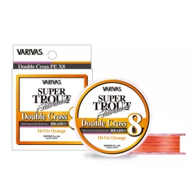   Varivas Super Trout Advance Double Cross PE 8X 100m #0,8 11,4lb HI-VIS Orange Braided Main Line