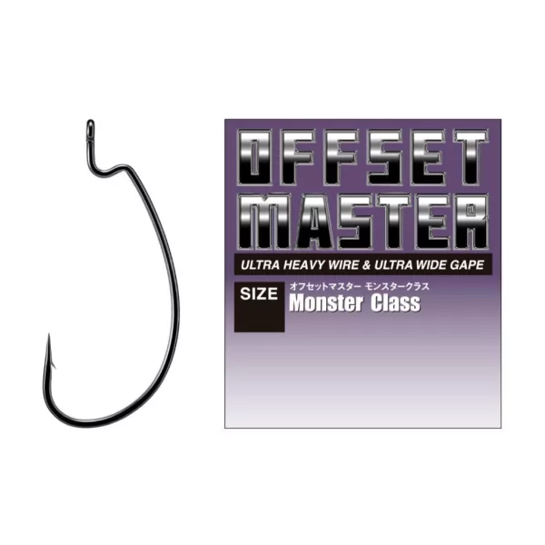 Varivas Offset Master Monster Class #1/0 Eyed Barbed Offset Hook 7pcs