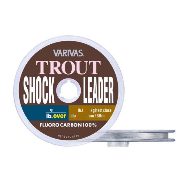 Varivas Trout ShockLeader Fluorocarbon 30m 0.165mm 4lb Fluorocarbon Leader Line