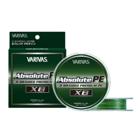   Varivas Absolute Premium PE X8 150m #1.2 0.185mm 23lb Marking Green Braided Mainline
