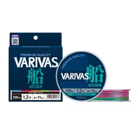   Varivas Fune PE X8 300m #5.0 0.370mm 35kg Multicolor High Visibility Braided Mainline
