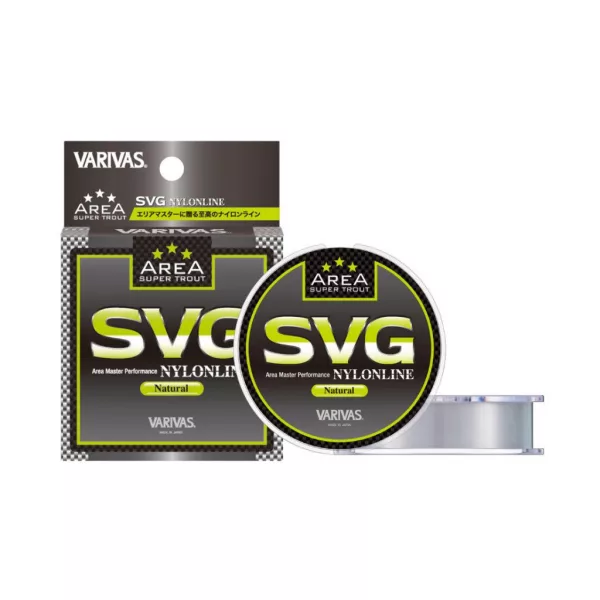 Varivas Super Trout Area SVG 150m 0.128mm 3.5lb Natural Monofil Main Line