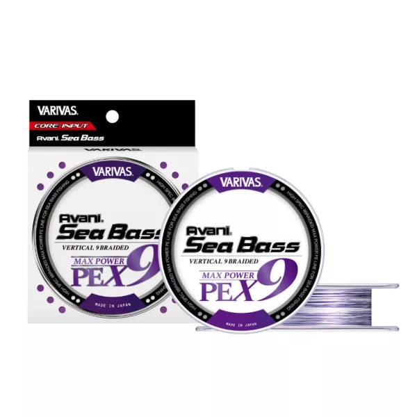 Varivas Avani Sea Bass Max Power PE X9 150m #1.5 33lb White Purple Braided Main Line