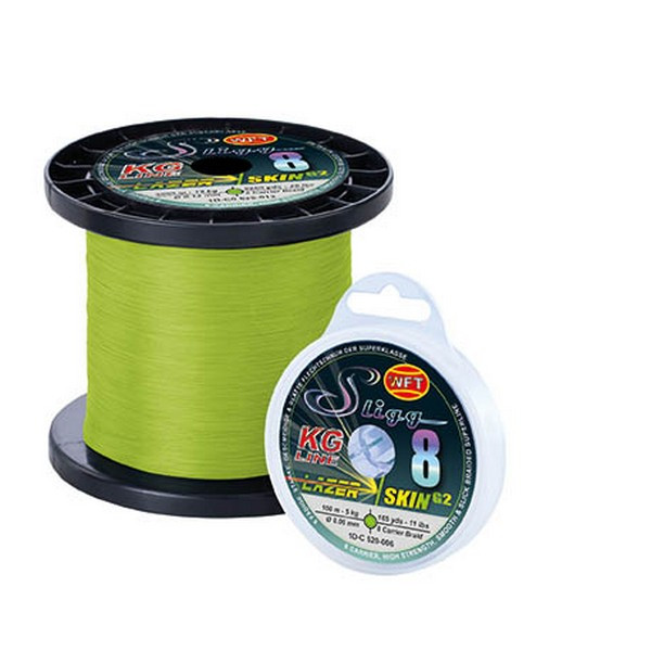 WFT SLIGG 8 CHARTREUSE 150M 8KG 0.08 Braided line