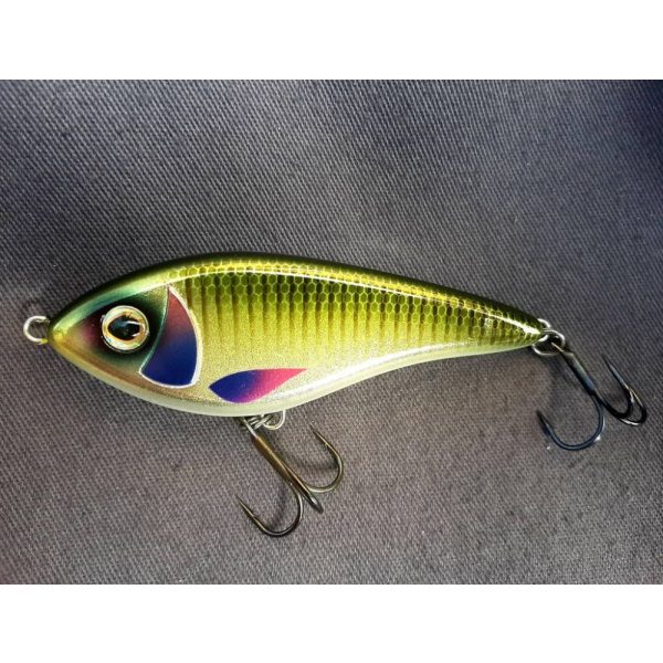 WESTIN Swim Glidebait 10cm 34g Sinking Old's Green Gold Wobbler