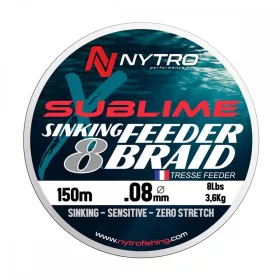 Nytro Sublime X8 Sinking Feeder Braid 0.10