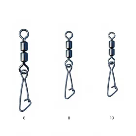   Nytro Connex Double Feeder Swivel With Hooked Snap 8 Swivel 8pcs