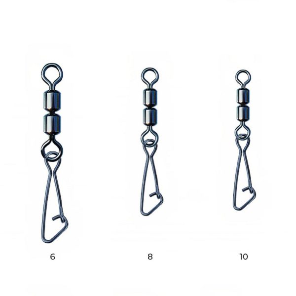 Nytro Connex Double Feeder Swivel With Hooked Snap 8 Swivel clamps 8pcs