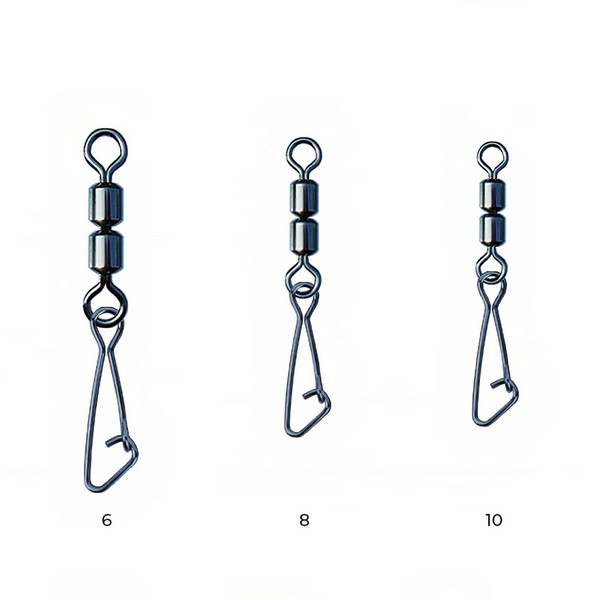 Nytro Connex Double Feeder Swivel With Hooked Snap 6 Swivel clamps 8pcs