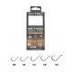 Nytro NTO-B2 18 0.15mm 10cm Pre-tied Eyed, Barbless Quick-Stop Hook 8pcs