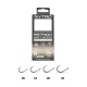 Nytro NTO-B3 10 0.25mm 10cm Pre-tied Eyed, Barbless Bait Spike Hook 8pcs