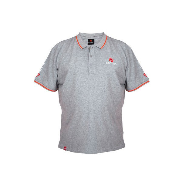 Nytro Light Marl Grey Polo Shirt M