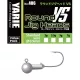 Yarie 406 Round VS Semi Barb 1/0 5.0gr Jig Head 10pcs