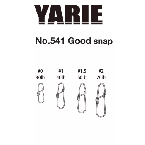 Yarie 541 Good Snap 70lb 2 Snap 8pcs
