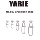 Yarie 552 Crosslock Snap 50lb Snap 9pcs