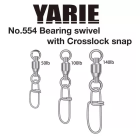 Yarie 554 Crosslock Bearing Swivel 50lb 3pcs
